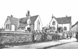 The National School (left) and Head Master's House (right) 1920 - courtesy P.A.W.
